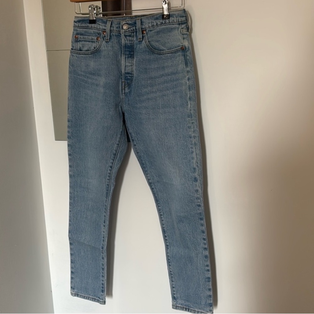 Levi's Blue Straight Leg Jeans Classic Denim - Picture 2 of 10
